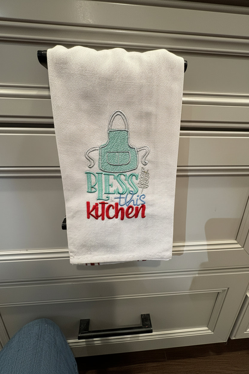Bless this Kitchen Dish Towel