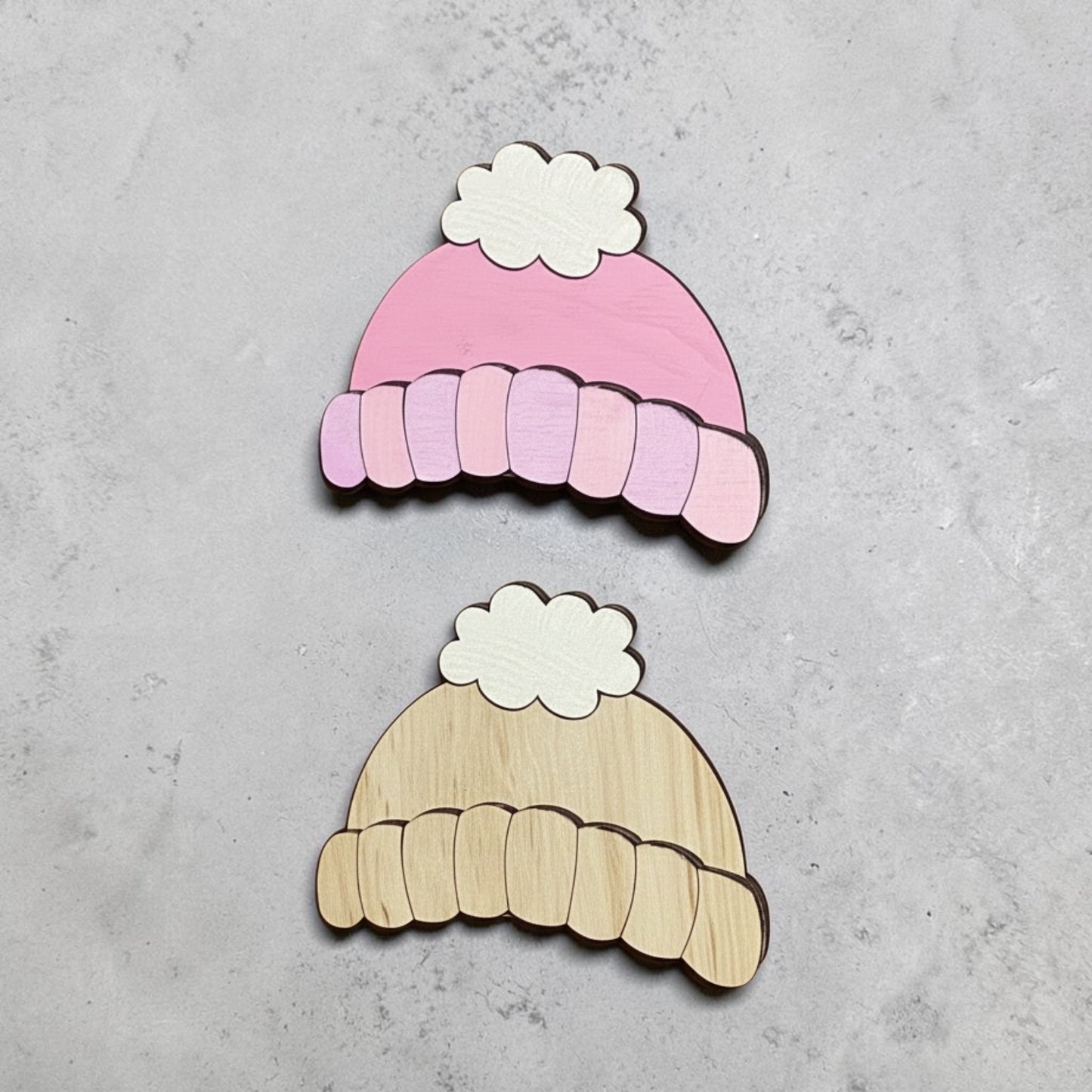 DIY Wood Kit: Hat Accessory Kit - Paint Your Own Peel and Stick MDF Craft - Kids Activity Kit