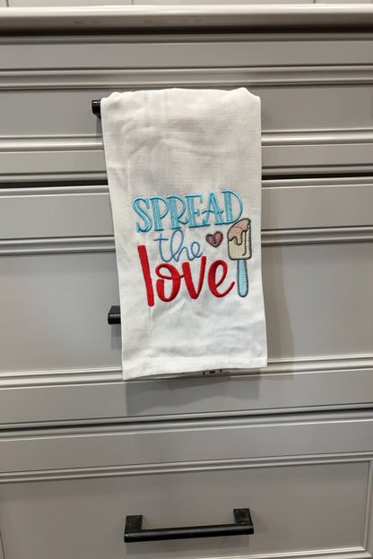 Funny "Spread the love" Dish Towel