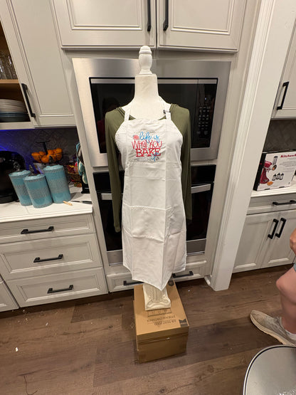 Life is What You Bake It Embroidered Apron