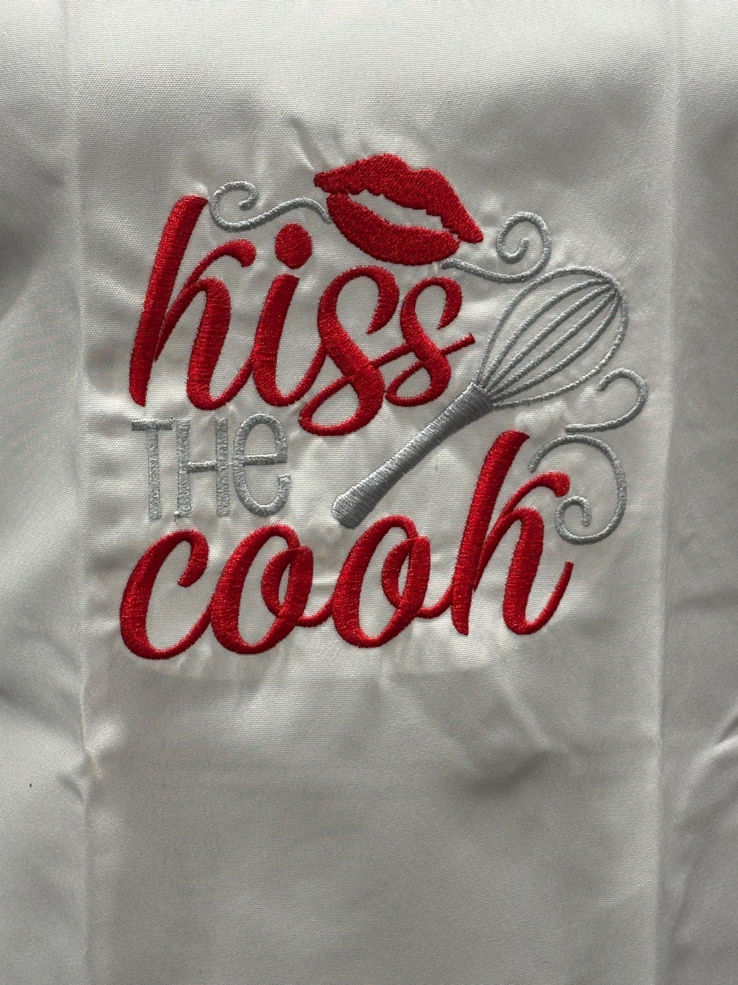 Kiss the Cook Embroidered Apron