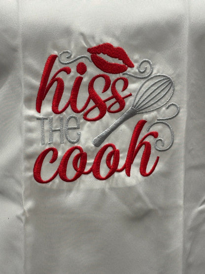 Kiss the Cook Embroidered Apron