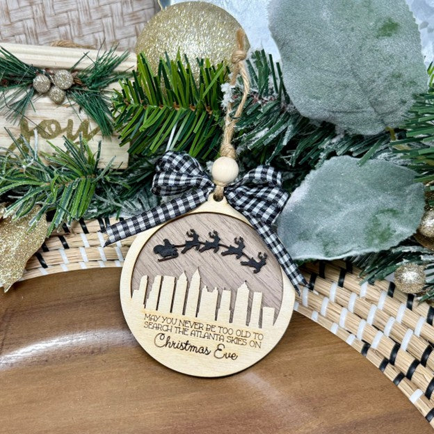 Atlanta Skyline Christmas Ornament