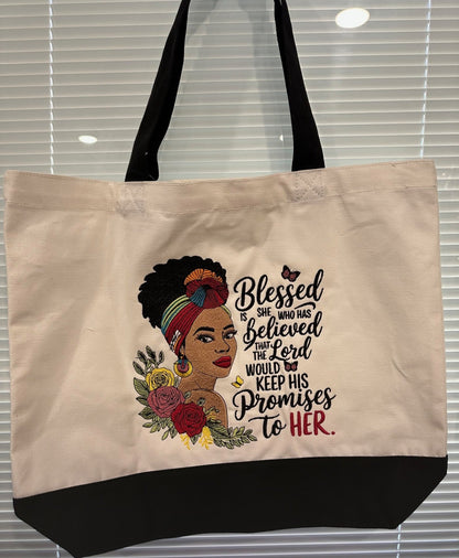 Blessed is She Tote Bag