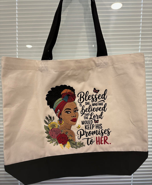 Blessed is She Tote Bag