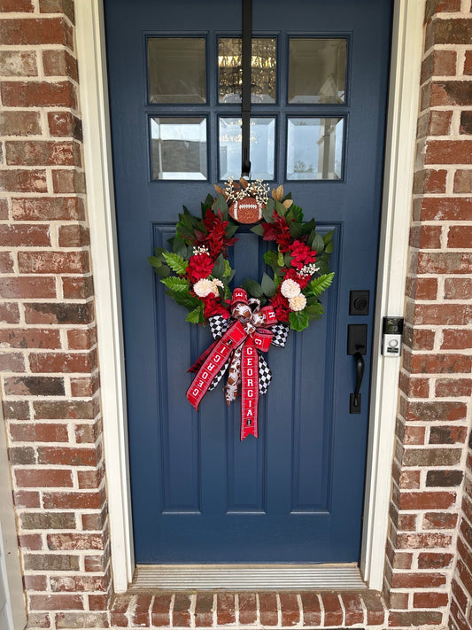 Georgia Football Wreath