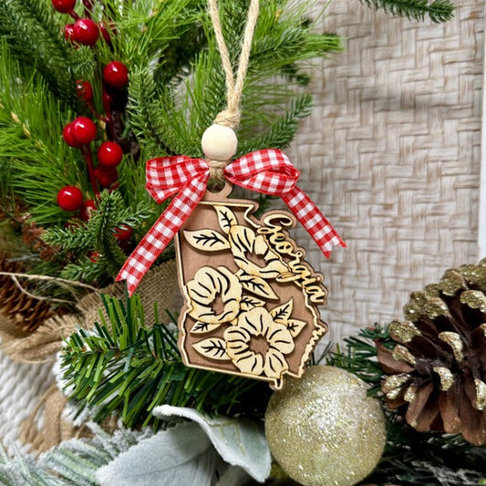 Georgia's Cherokke Rose Ornament