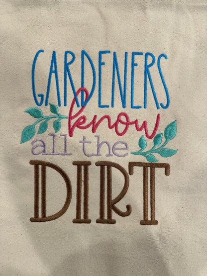 Gardeners Know All the Dirt Canvas Tote bag