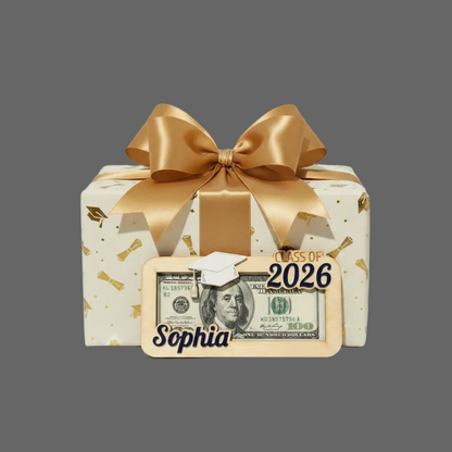 Personalized Graduation Money Holder - Class of 2026 Gift