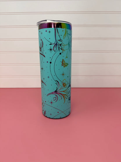 Hibiscus Sparkle 20oz Skinny Tumbler