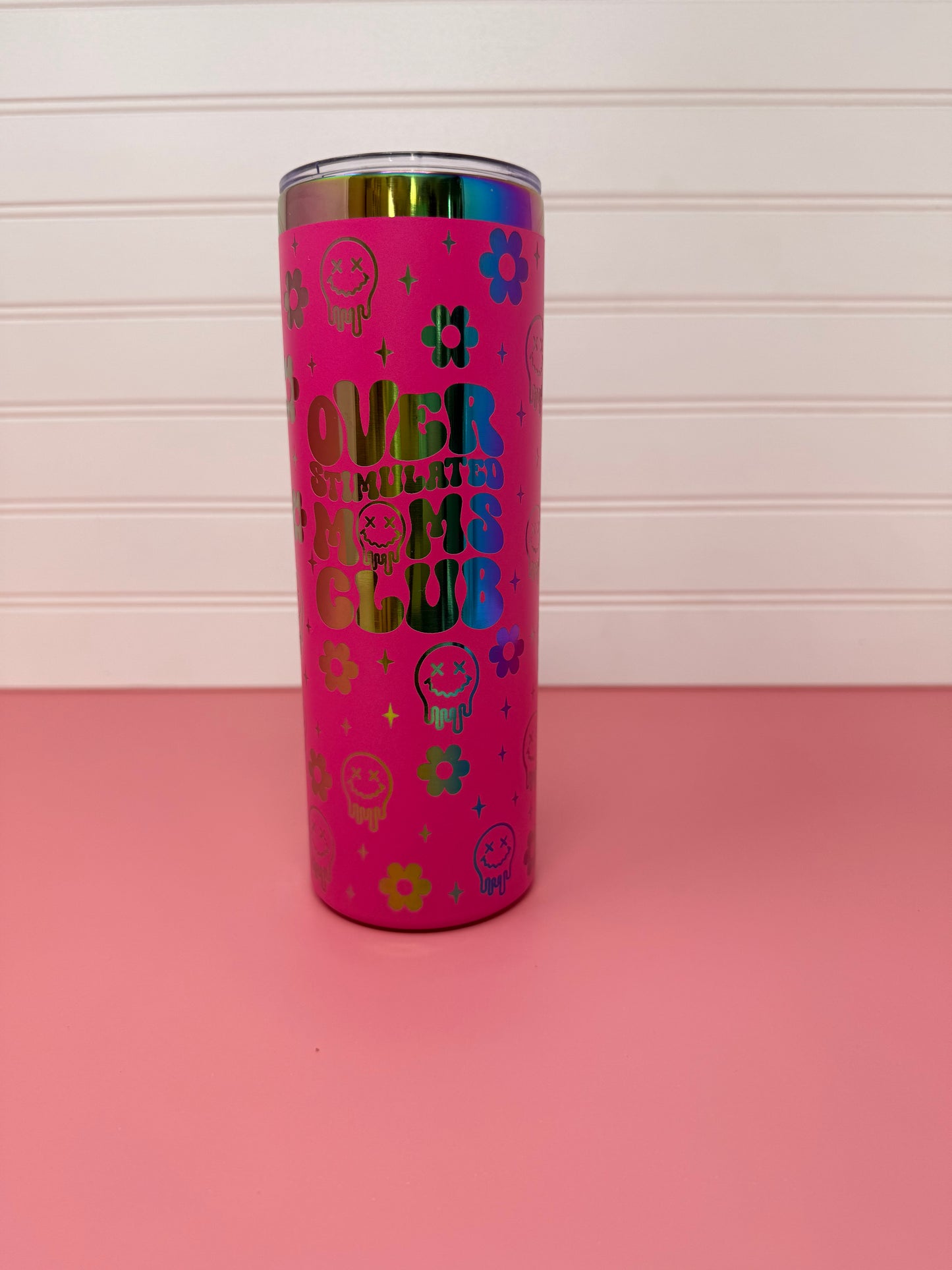 Overstimulated Moms Club 20oz Skinny Tumbler