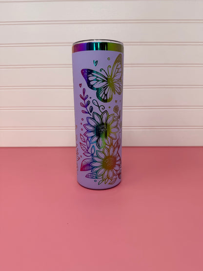 Cancer Awareness Ribbon 20oz Skinny Tumbler