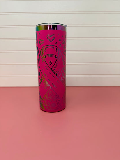 Cancer Awareness Ribbon 20oz Skinny Tumbler