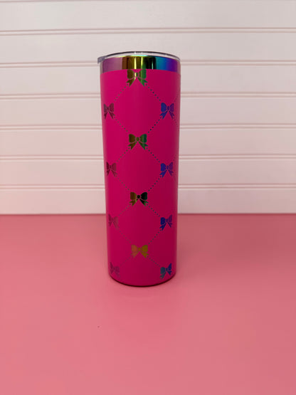Bow Argyle 20oz Skinny Tumbler