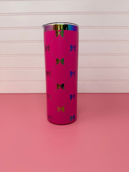 Bow Argyle 20oz Skinny Tumbler