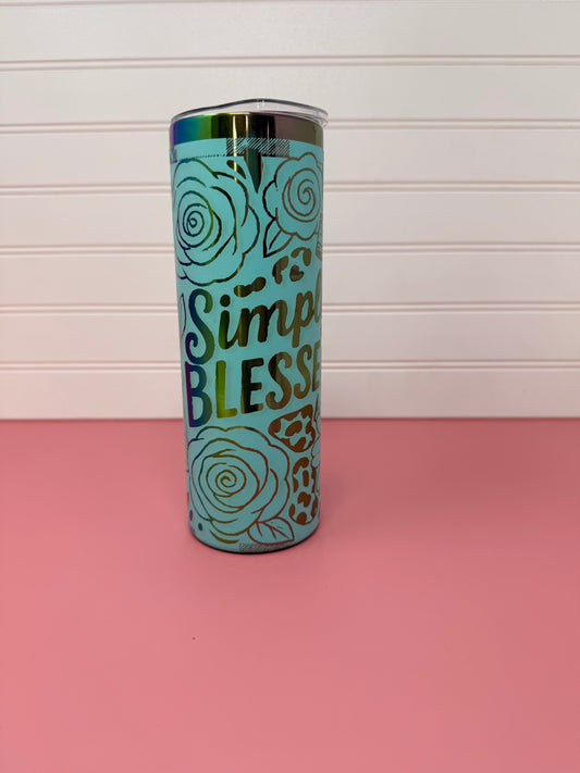 Simply Blessed 20oz Skinny Tumbler