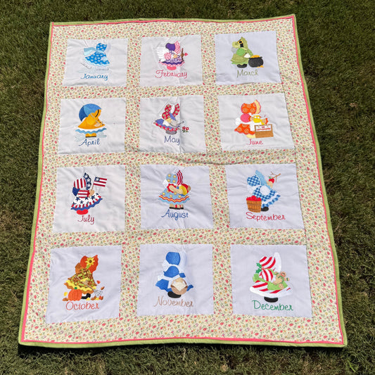 Sunbonnet Sue Months of the Year Quilt