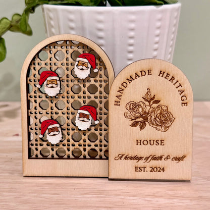 Santa Clause Stud Earrings | Handmade Christmas Post Back Earrings