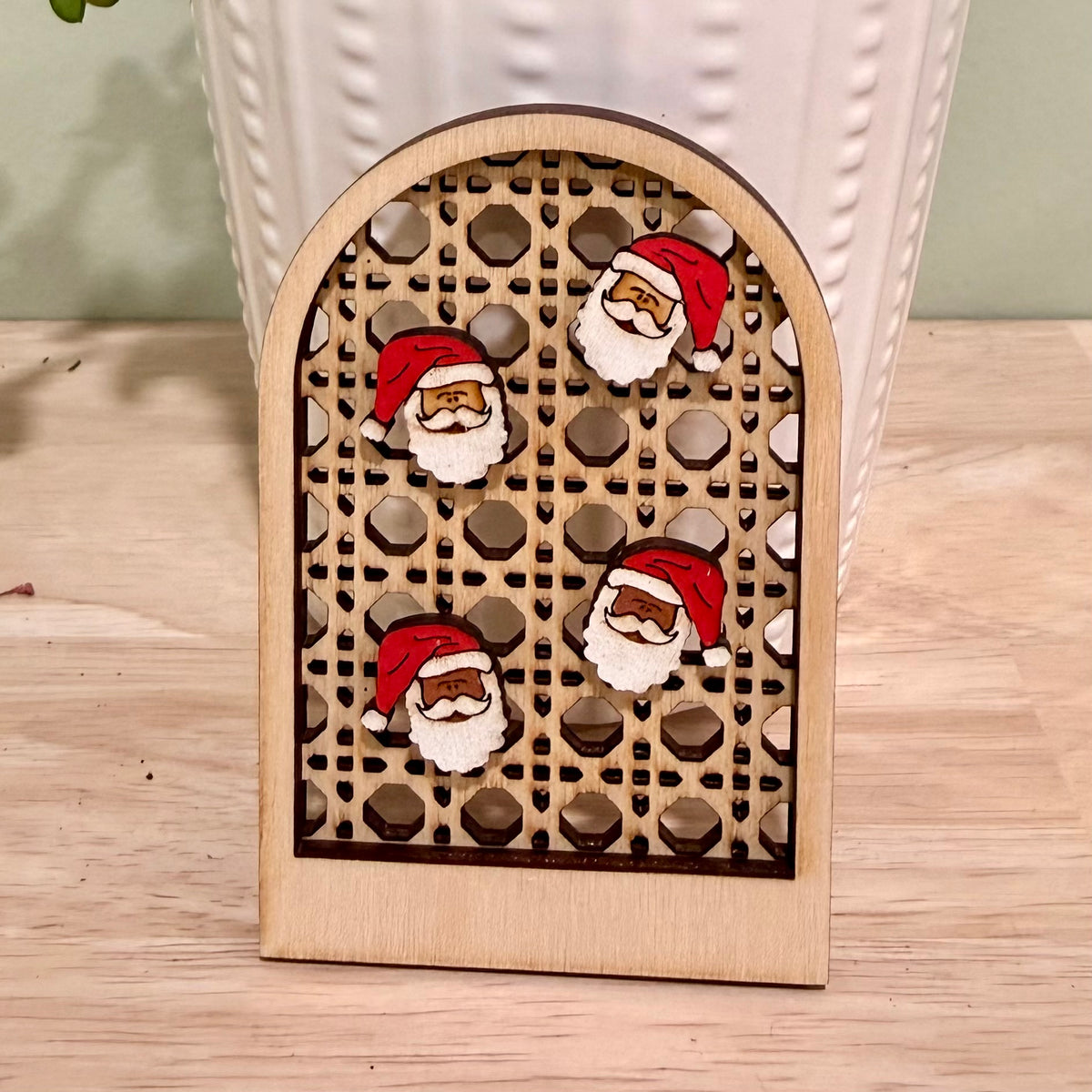 Santa Clause Stud Earrings | Handmade Christmas Post Back Earrings
