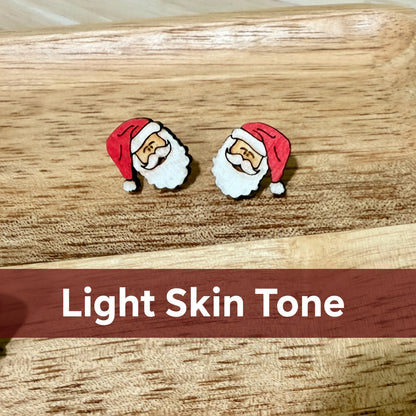 Santa Clause Stud Earrings | Handmade Christmas Post Back Earrings