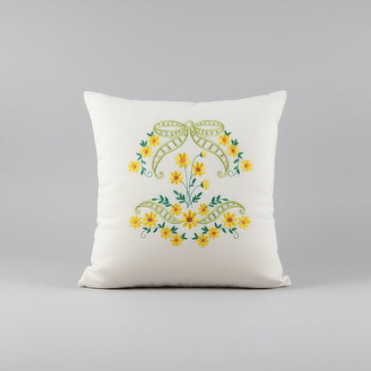 Yellow Daisy Pillow