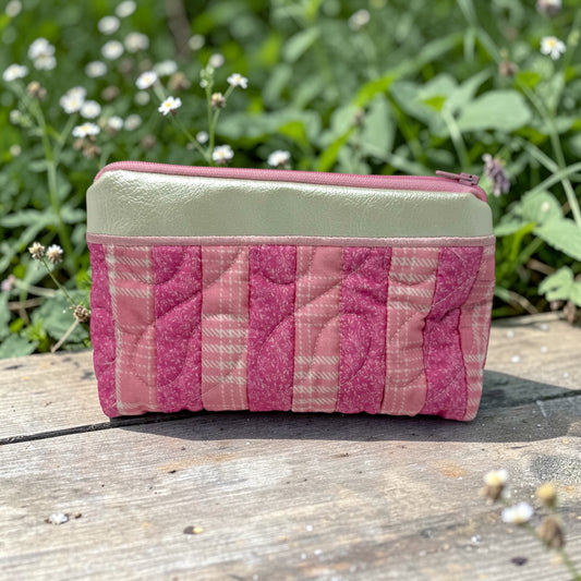 Two-Tone Pink Accessory Bag
