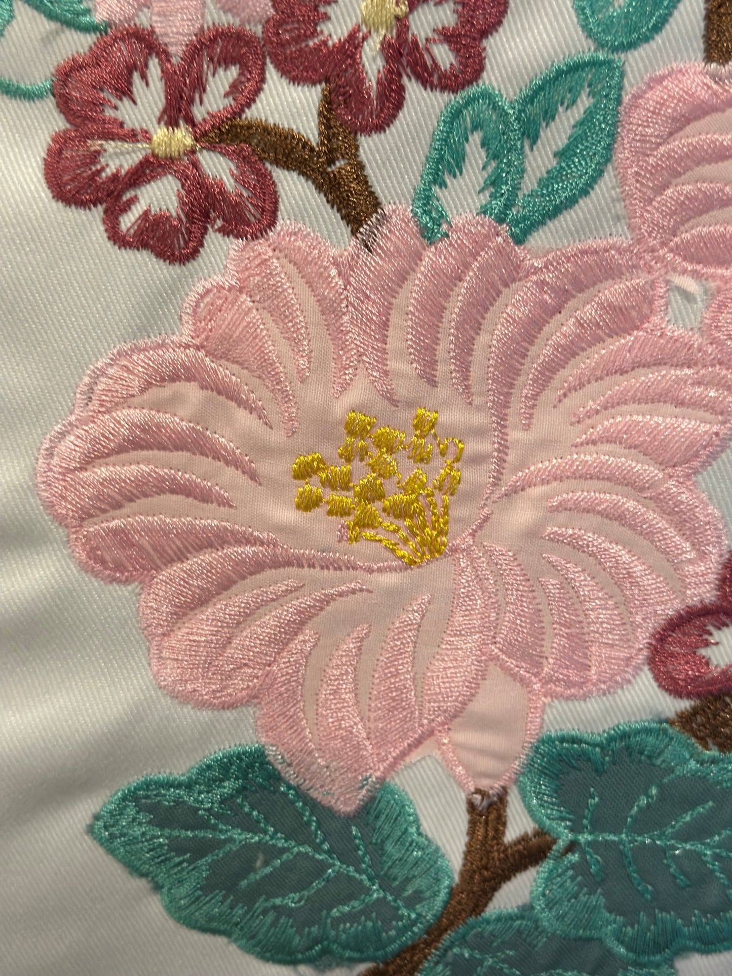 Pink Flowers Pillow