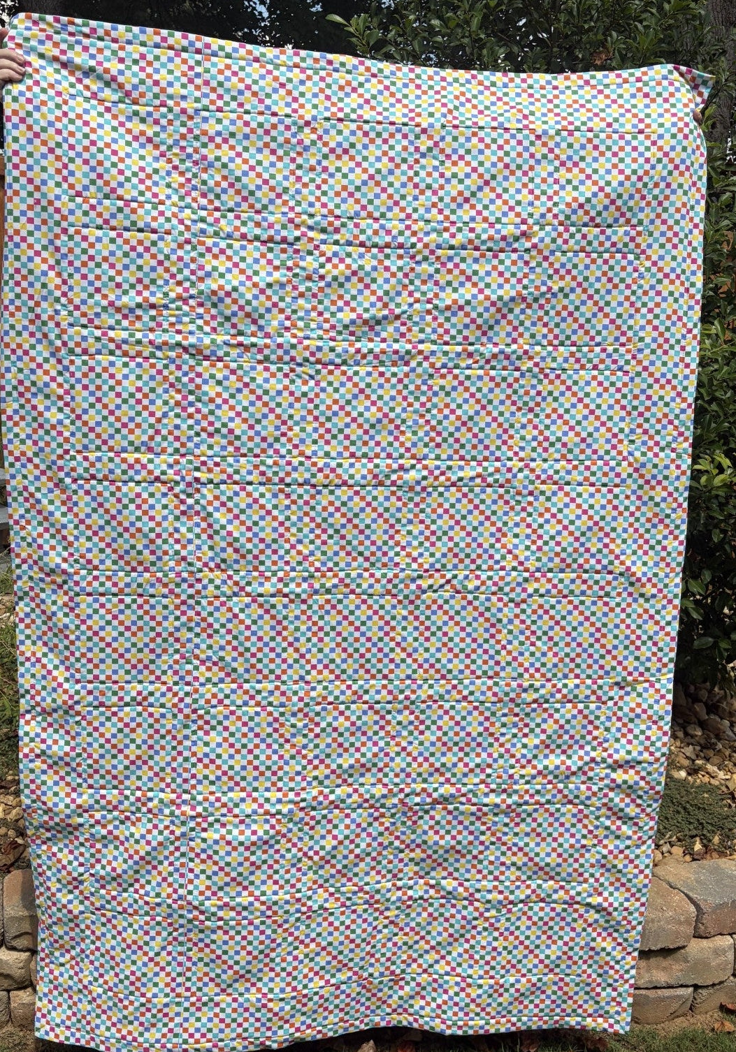 Prairie Star Quilt with intricate embroidery highlights