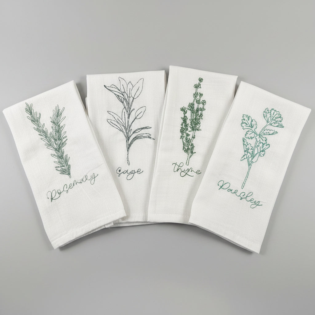 Spice Floral Tea Towel (Set of 4)