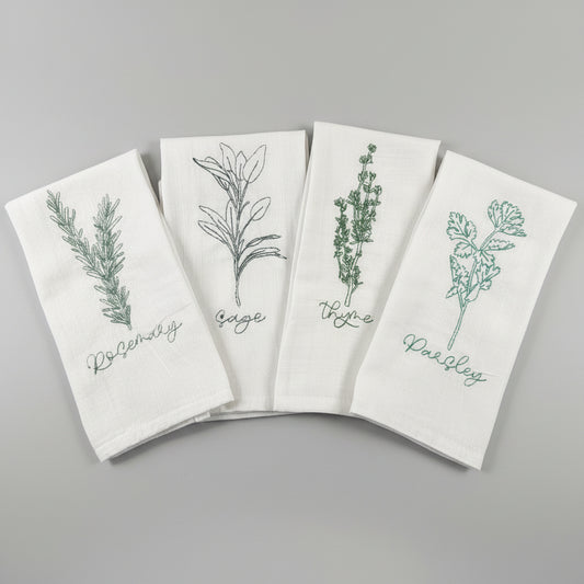 Spice Floral Tea Towel (Set of 4)