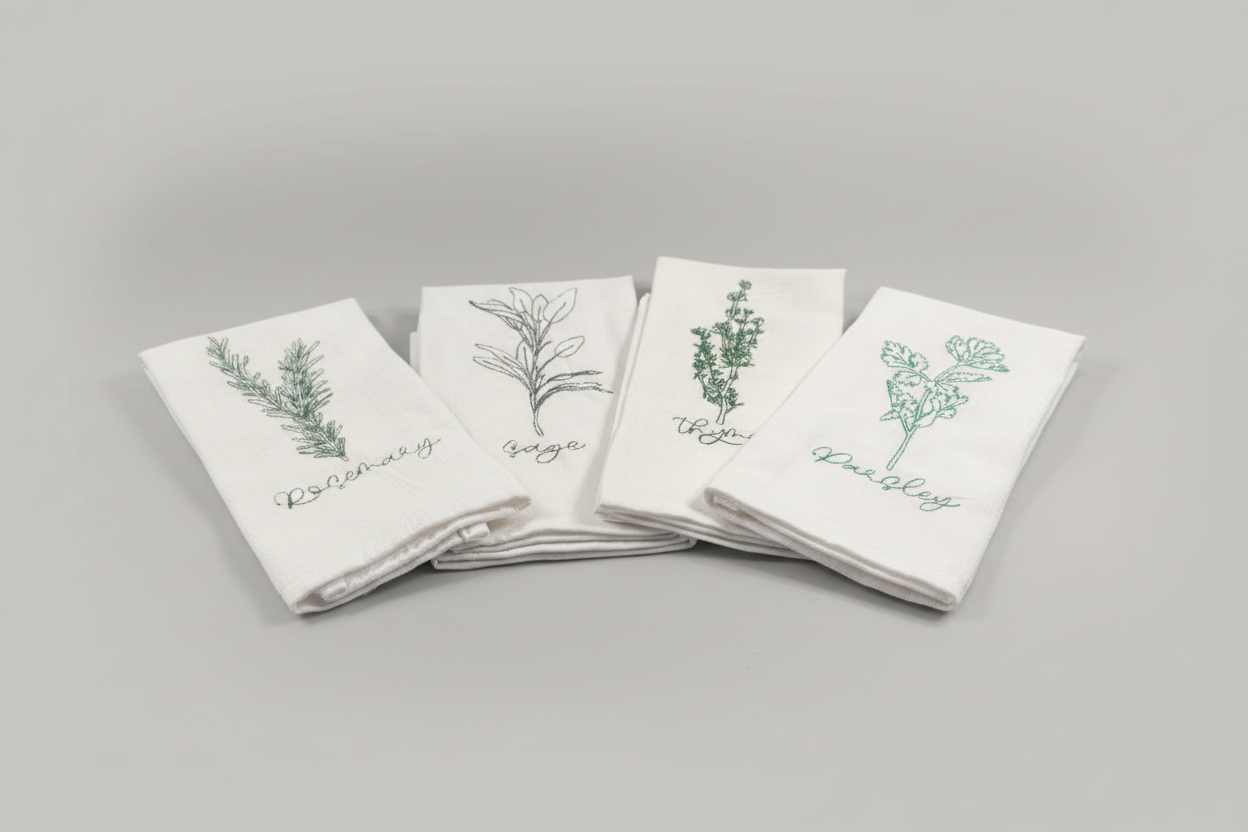 Spice Floral Tea Towel (Set of 4)