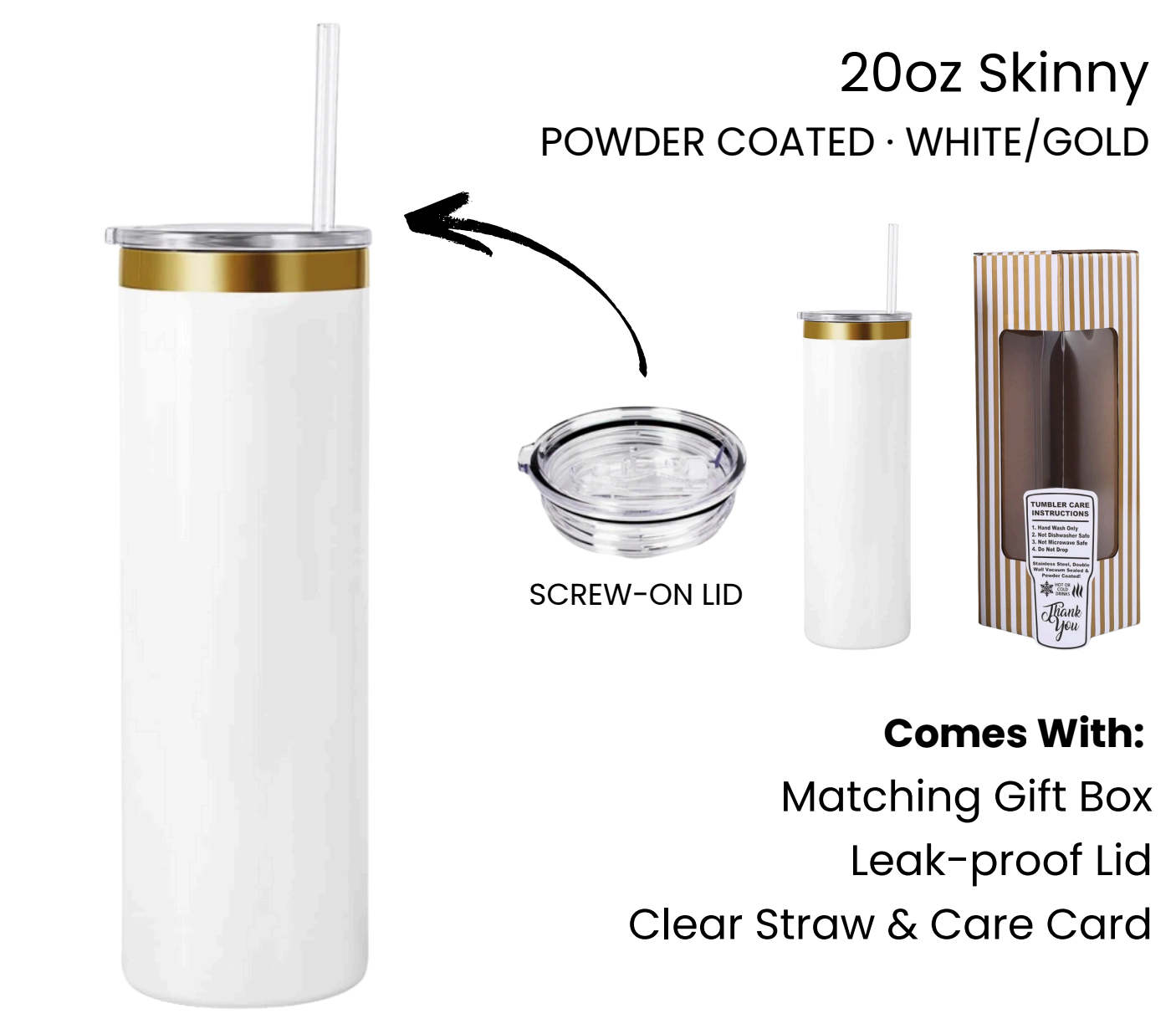 Cherry Blossom 20oz Skinny Tumbler