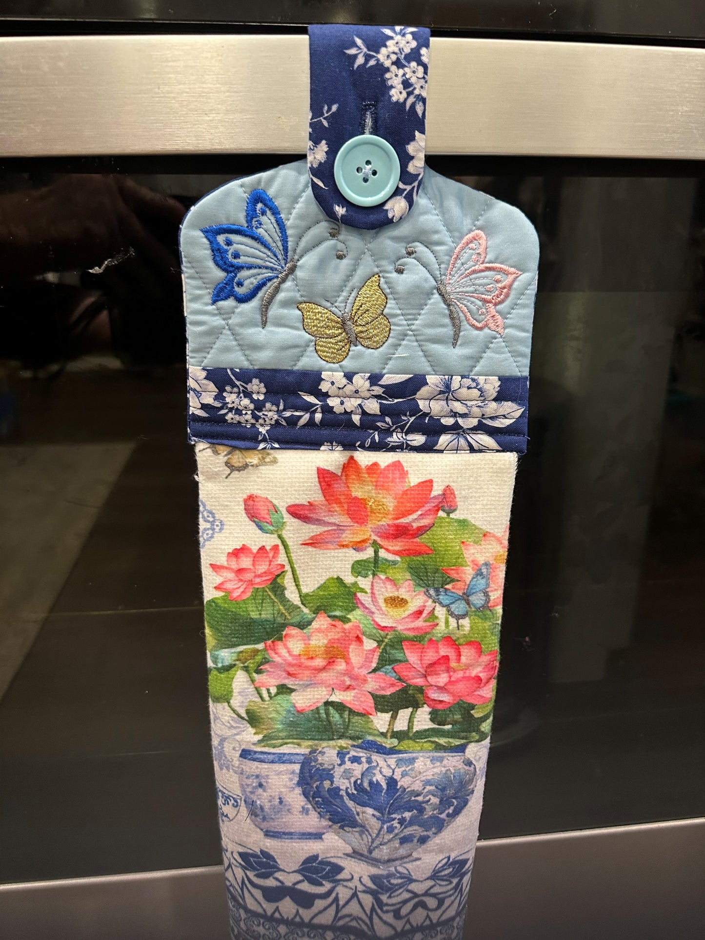 Butterfly Dish Towel with Topper