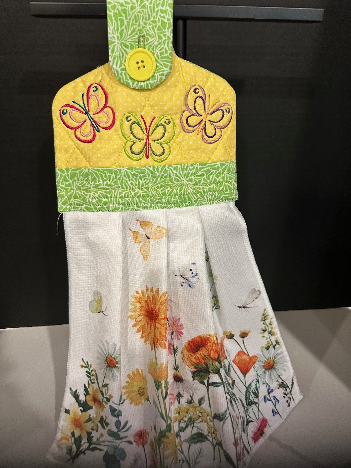 Butterfly Dish Towel with Topper