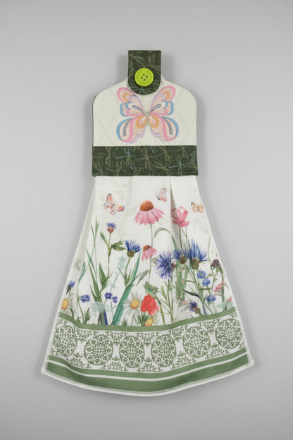 Butterfly Dish Towel with Topper