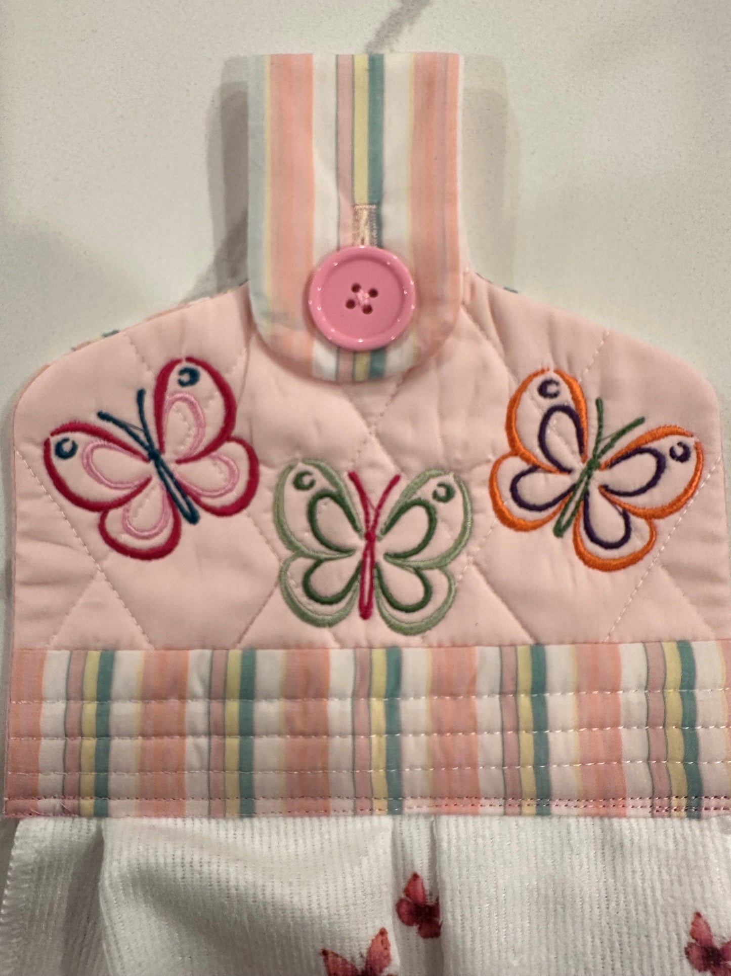 Butterfly Dish Towel with Topper