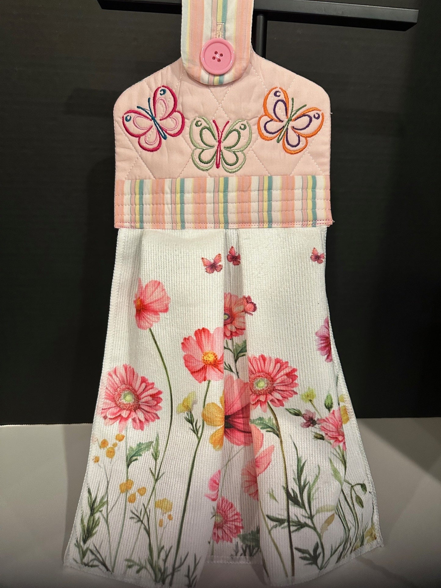 Butterfly Dish Towel with Topper