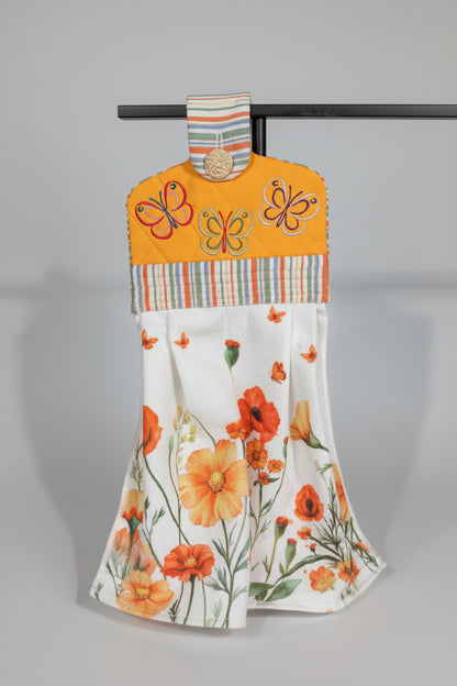 Butterfly Dish Towel with Topper