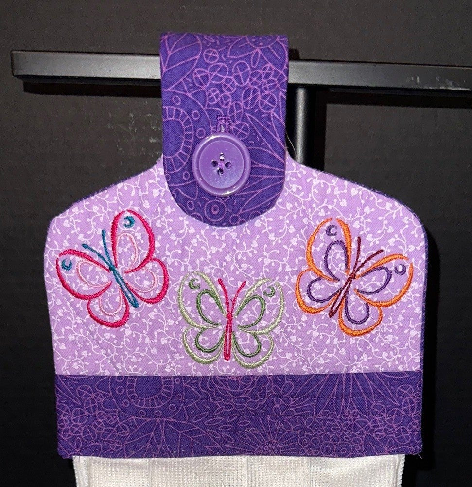 Butterfly Dish Towel with Topper