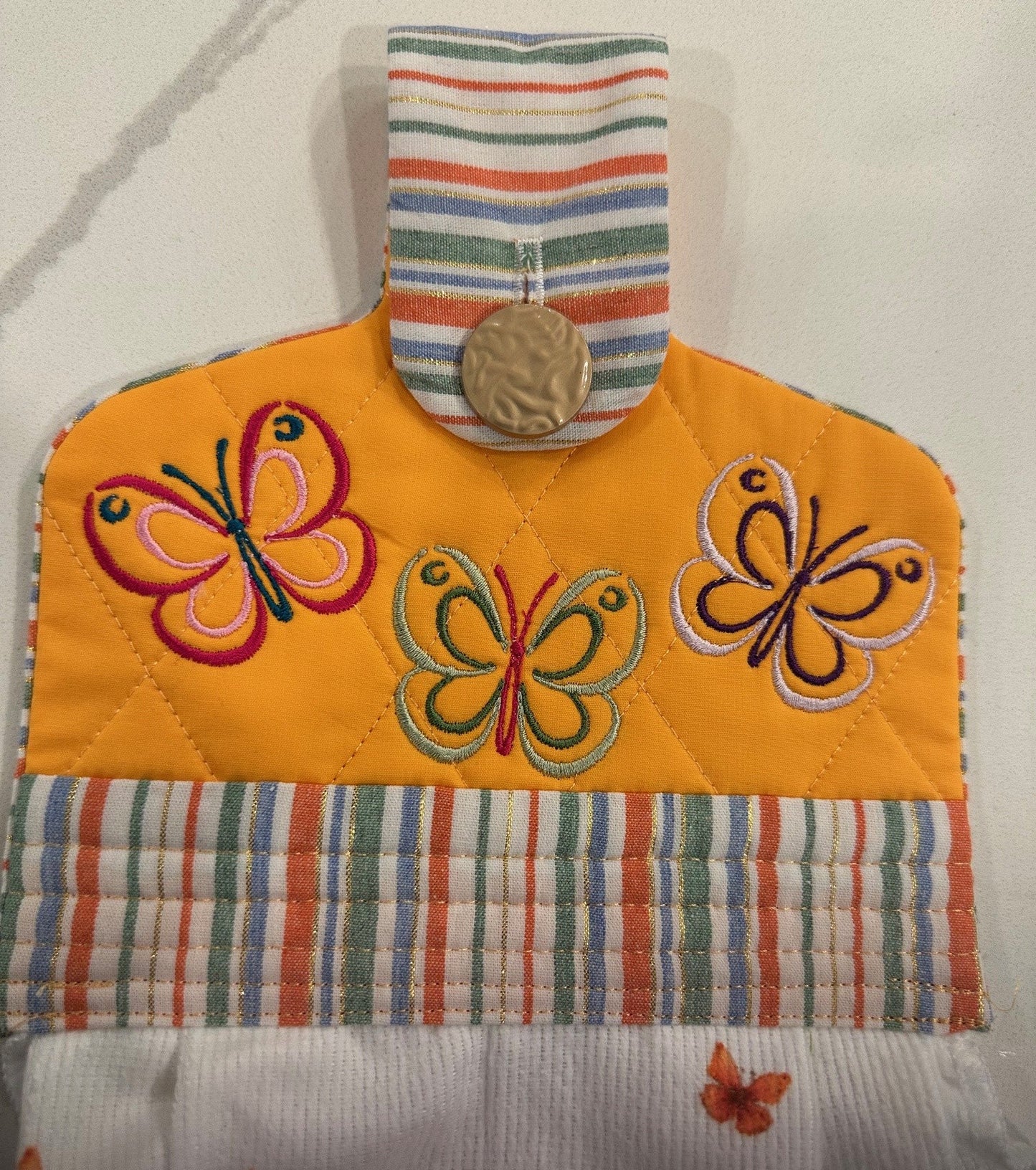 Butterfly Dish Towel with Topper