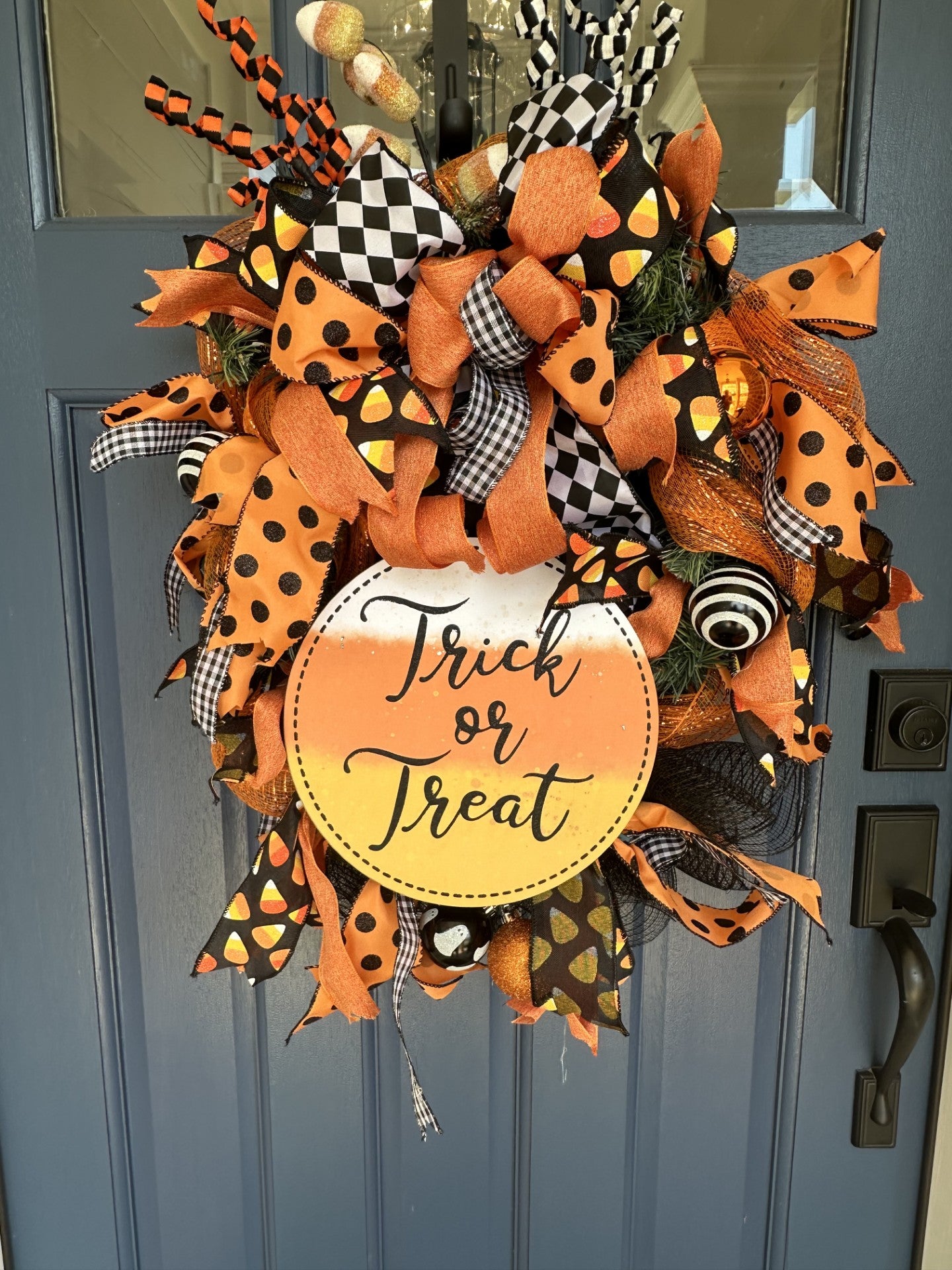 Trick or Treat Family Friendly 22" Wreath
