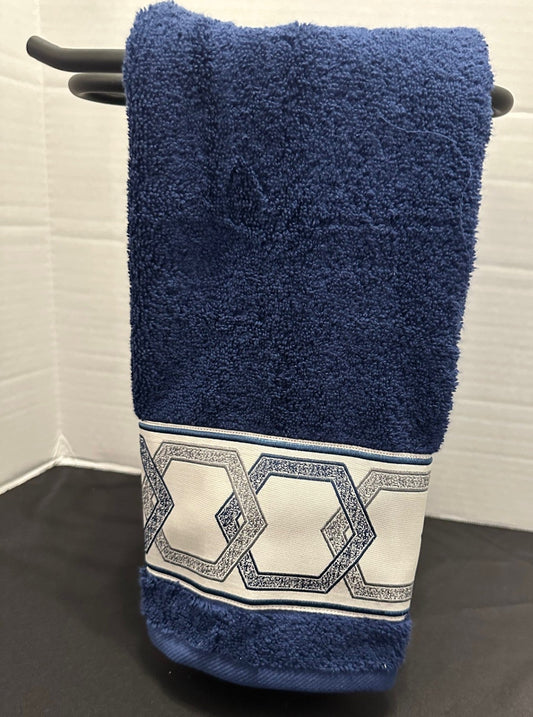 Blue Decorative Hand Towel