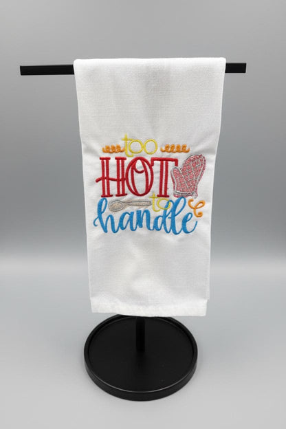 Charming Kitchen Towel Dish Towel Embroidered Tea Towel Cute Kitchen Decor Gift for Bakers Chefs Dish Rag Funny Towel