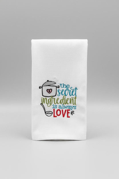 Charming Kitchen Towel Dish Towel Embroidered Tea Towel Cute Kitchen Decor Gift for Bakers Chefs Dish Rag Funny Towel