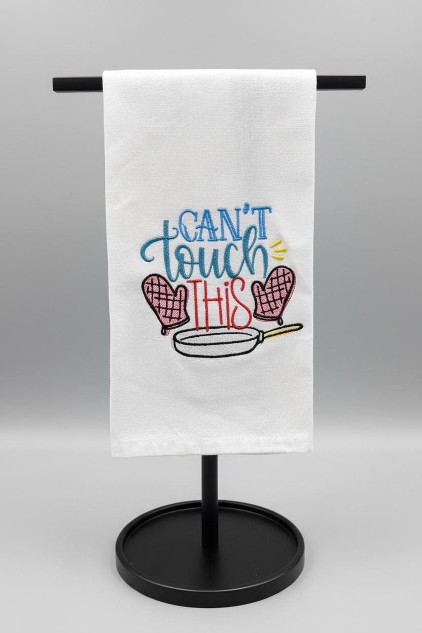 Charming Kitchen Towel Dish Towel Embroidered Tea Towel Cute Kitchen Decor Gift for Bakers Chefs Dish Rag Funny Towel