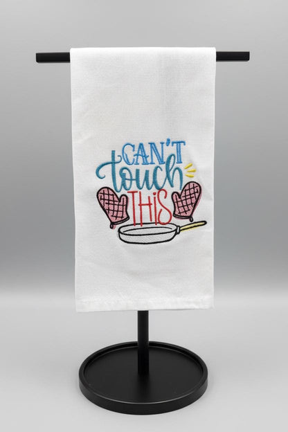 Charming Kitchen Towel Dish Towel Embroidered Tea Towel Cute Kitchen Decor Gift for Bakers Chefs Dish Rag Funny Towel