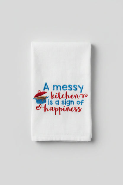 Funny Messy Kitchen Dish Towel