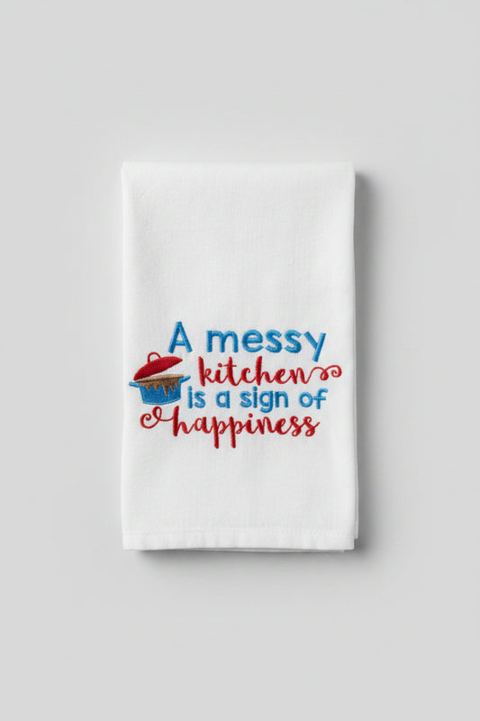 Funny Messy Kitchen Dish Towel