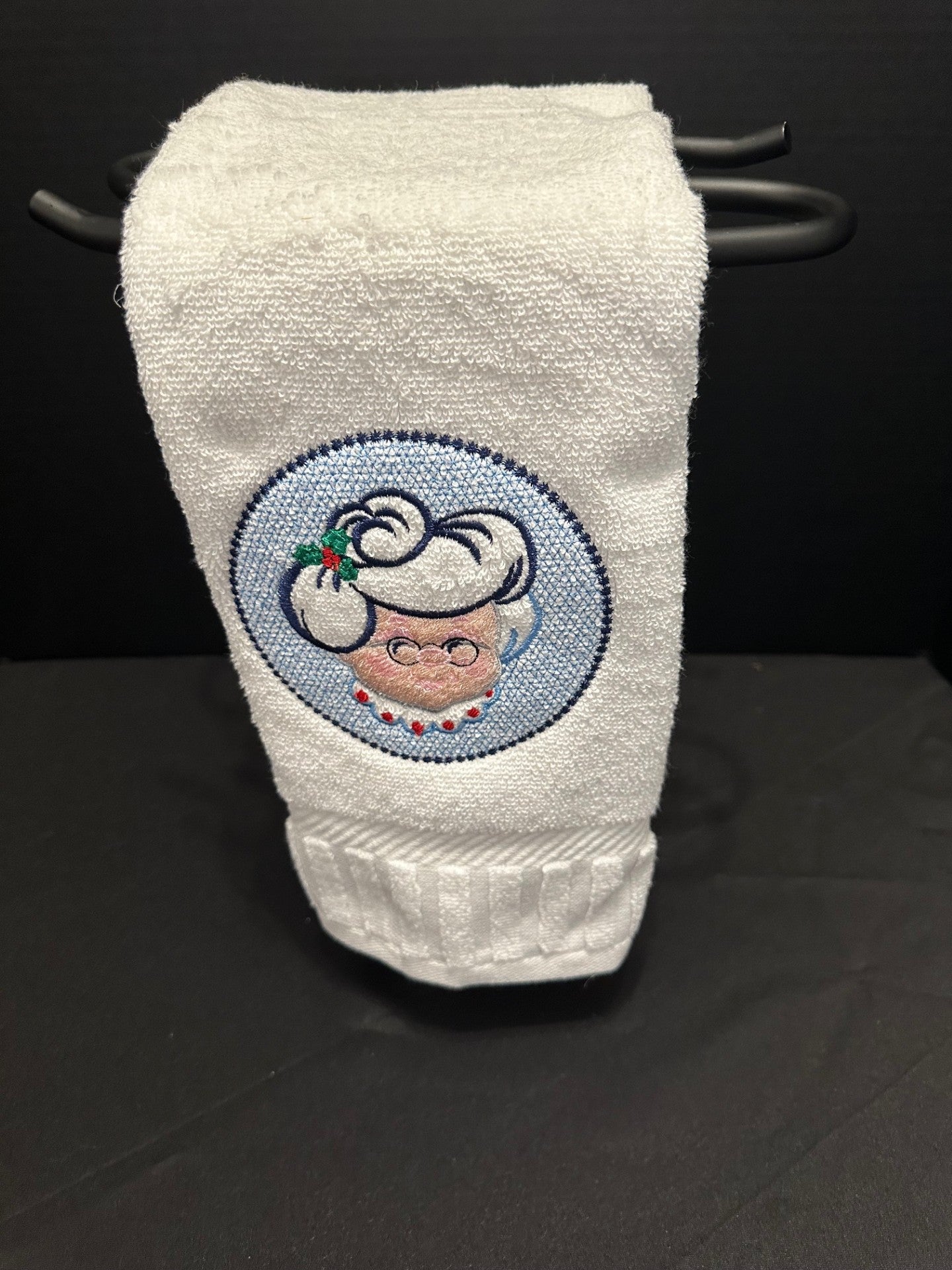 Mrs. Claus Embossed Towel