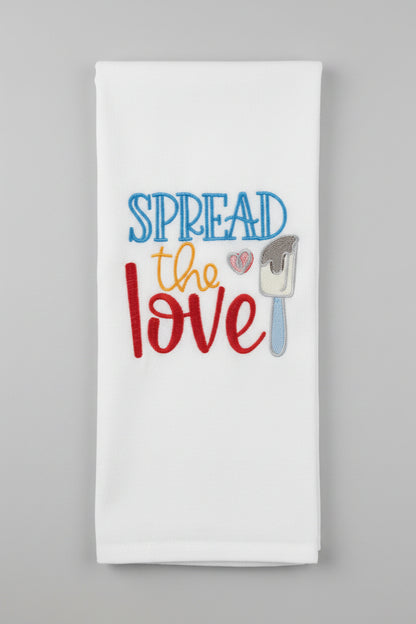Funny "Spread the love" Dish Towel